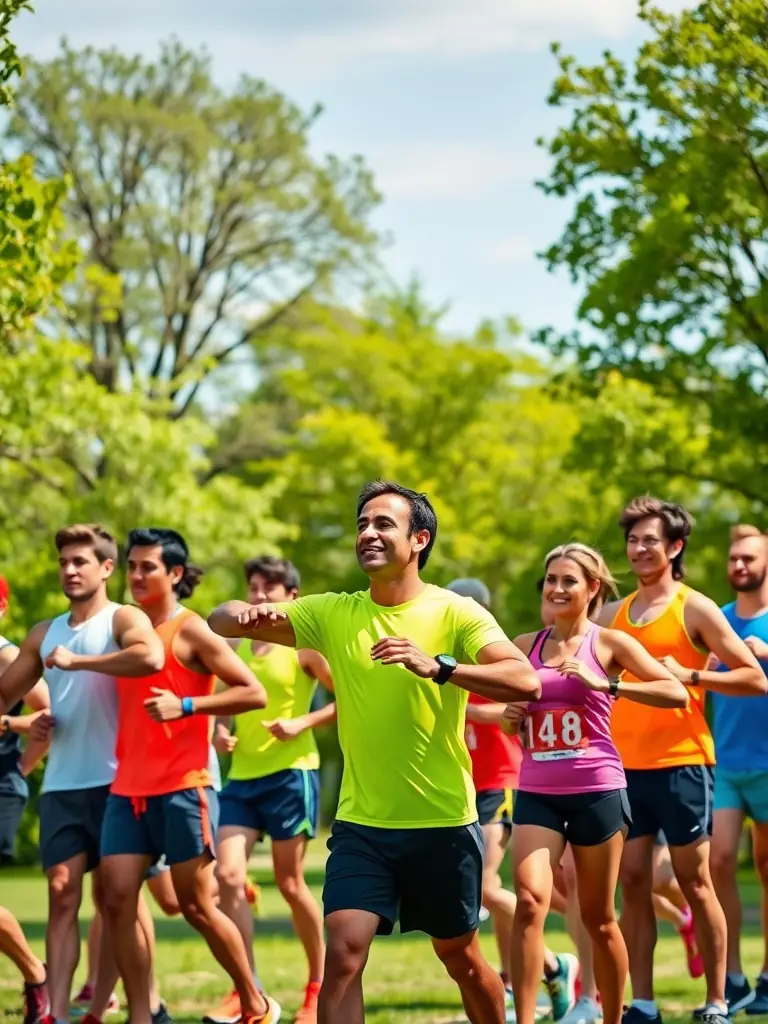 An inspiring image of participants running a marathon, highlighting endurance and community spirit, used to represent the annual marathon event.